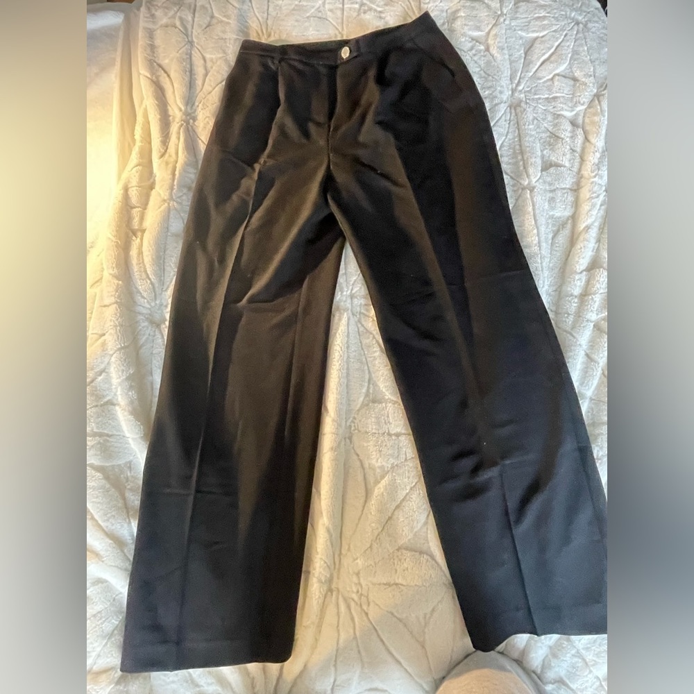 Black wide leg pants